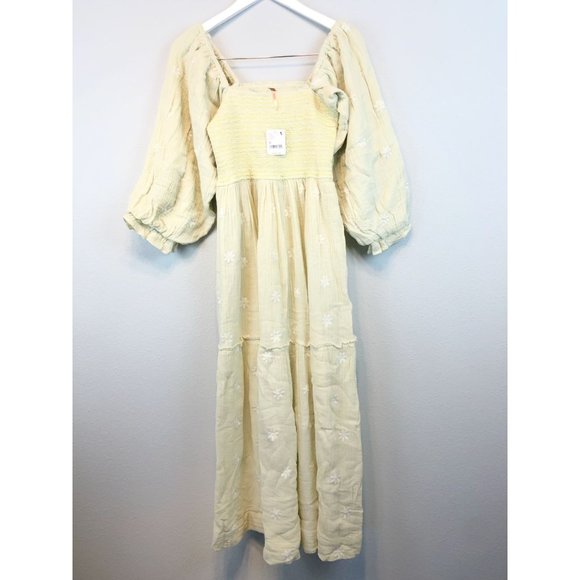 NEW Free People Dahlia Embroidered Maxi Dress - Picture 3 of 15